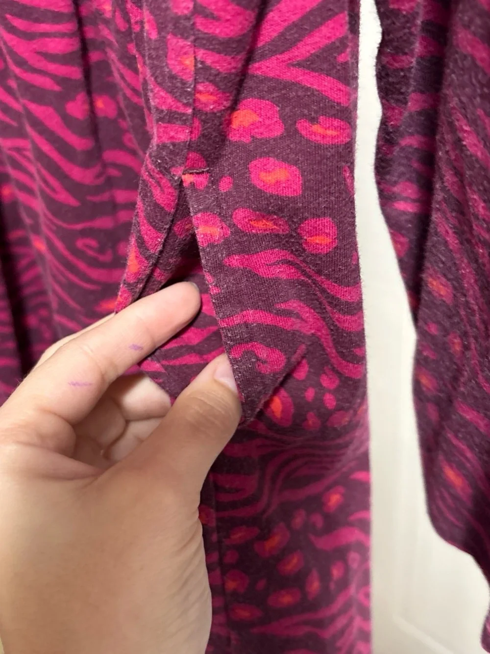 wonder nation Girls Animal Mix Dress - Magenta and Bright Pink